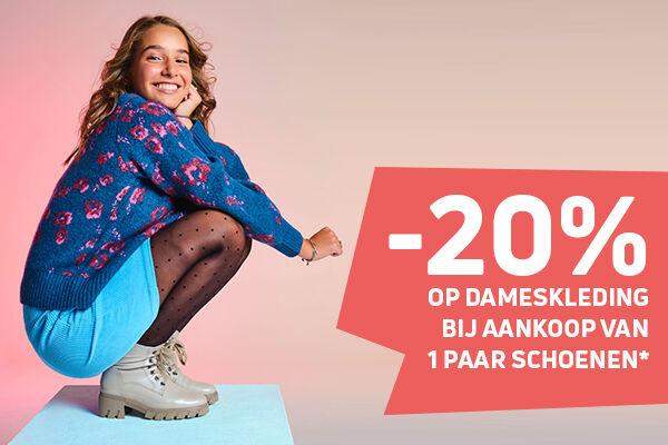 20% op kleding