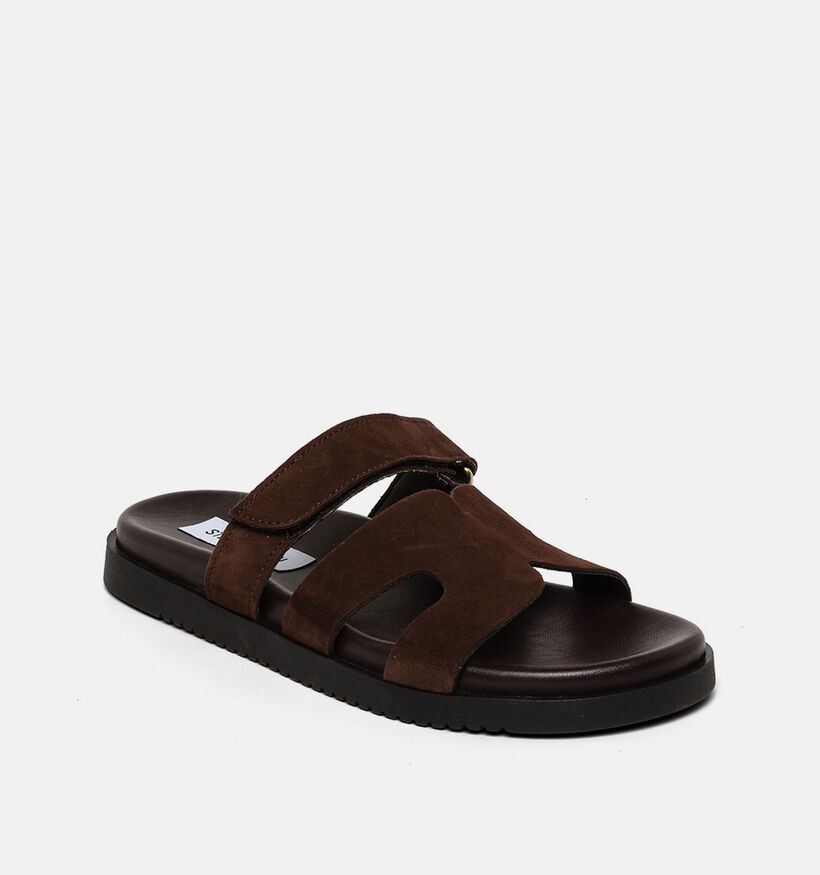 Steve Madden Missile Donkerbruine Slippers voor dames (372090)