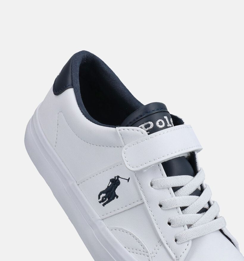 Polo Ralph Lauren Ryley Baskets basses en Blanc/Bleu pour filles, gar&ccedil;ons (368898)