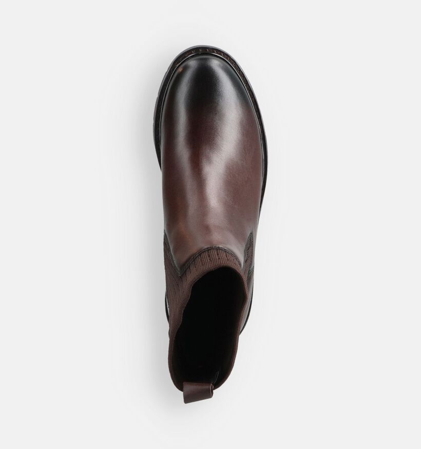 Tamaris Comfort Bottines Chelsea en Brun foncé pour femmes (362914) - pour semelles orthopédiques