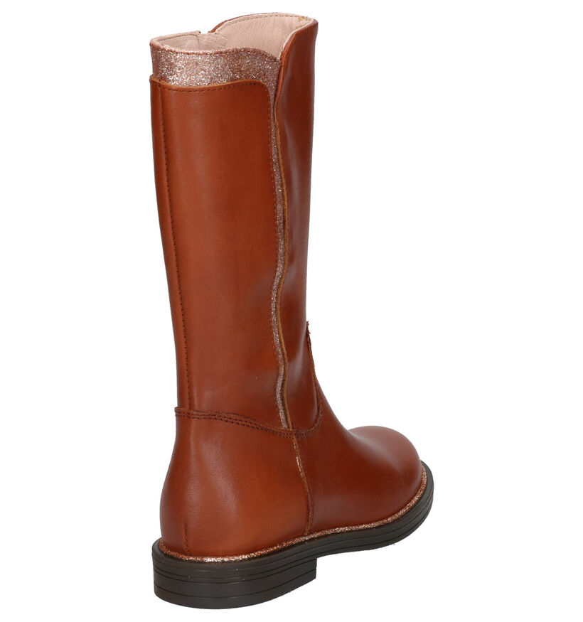 Milo & Mila Bottes hautes en Marron en cuir (261278)