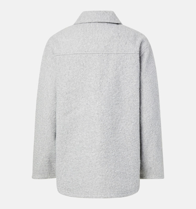 Pieces Oline Shacket Lichtgrijze Jas voor dames (361147)