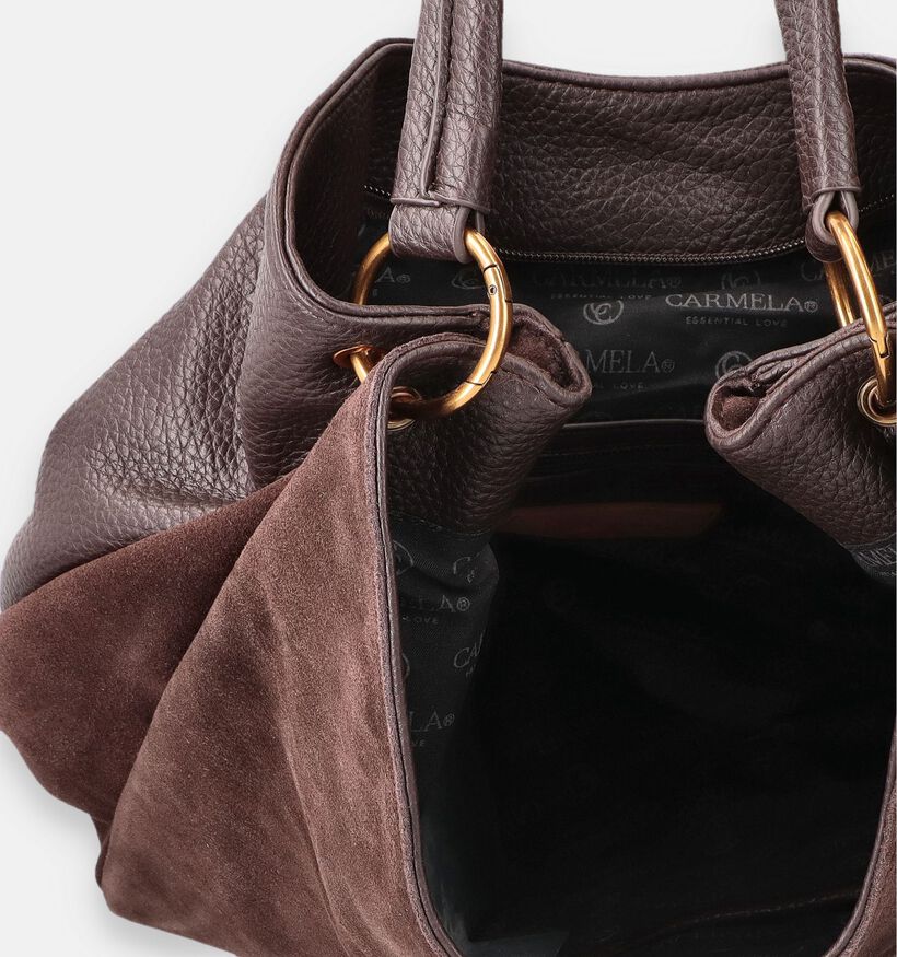 Carmela Donkerbruine Schoudertas voor dames (380302)