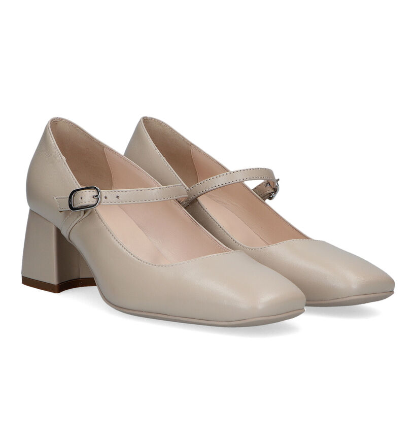 NeroGiardini Escarpins avec talon carré en Camel pour femmes (330211)