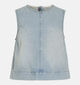 Vila O-Neck Denim D&eacute;bardeur en Bleu pour femmes (374276)