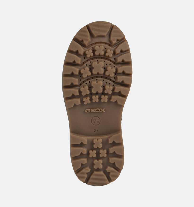 Geox Shaylax Bottines en Naturel pour garçons (344555) - pour semelles orthopédiques