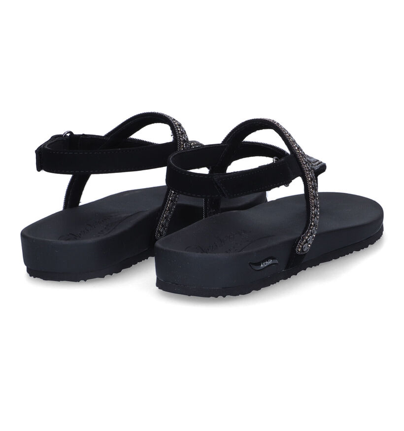 Skechers Arch Fit Meditation Zwarte Sandalen voor dames (305306)