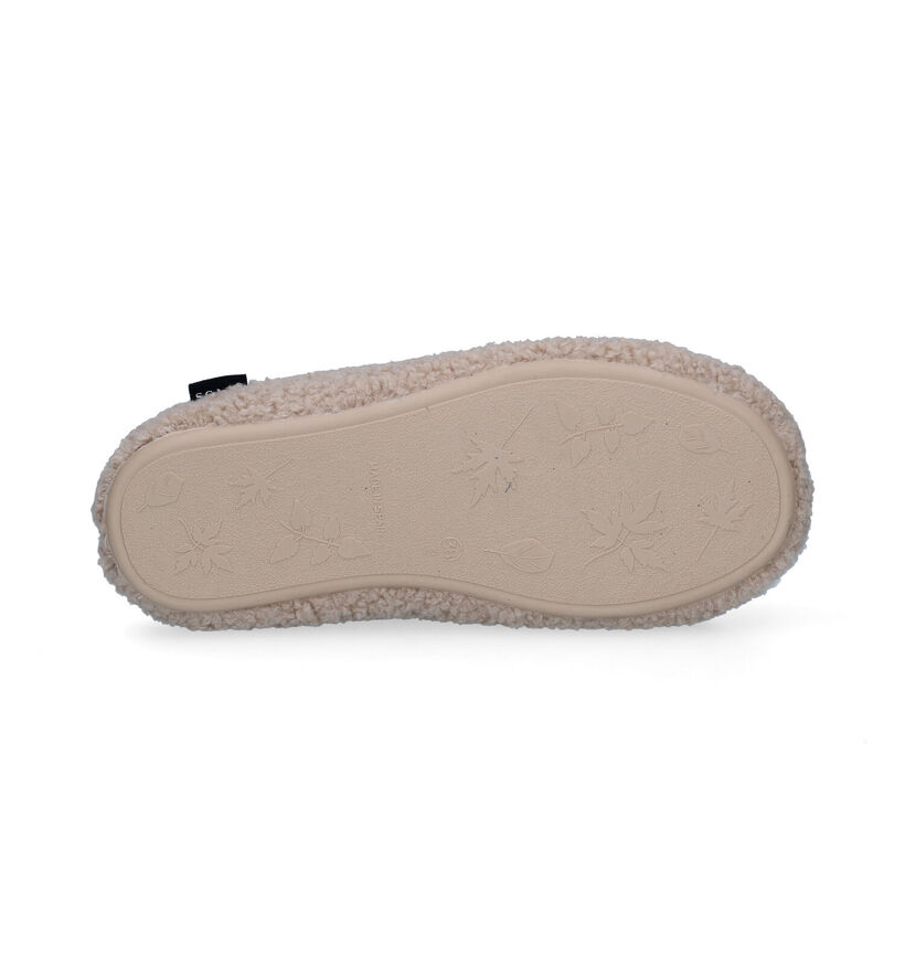 Scapa Beige Pantoffels in stof (317049)