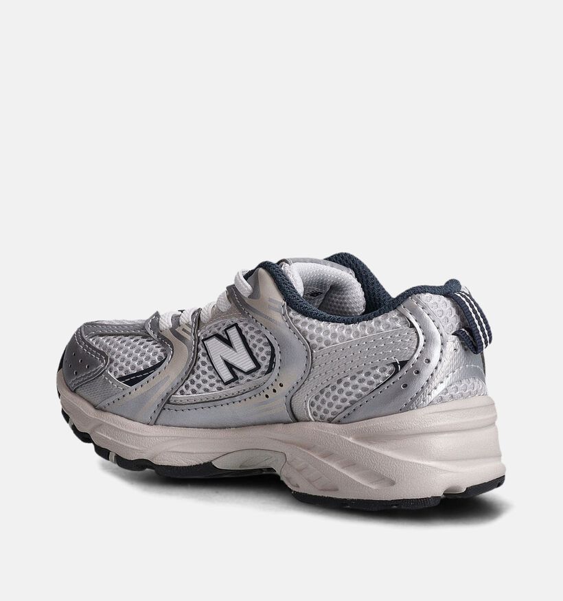 New Balance 530 Baskets en Argent pour filles, garçons (358717) - pour semelles orthopédiques