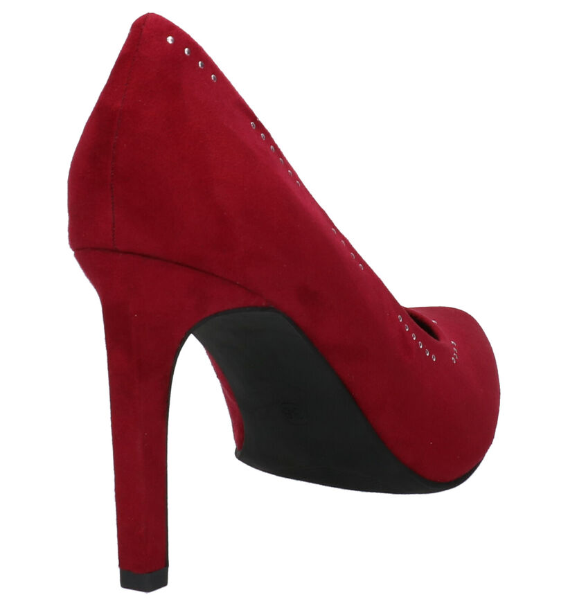 Marco Tozzi Talons hauts en Bordeaux en textile (257223)