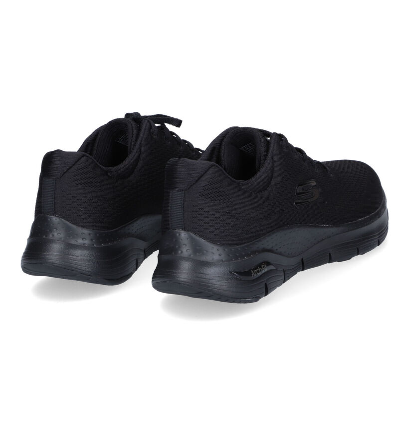 Skechers Arch Fit Big Appeal Baskets en Noir pour femmes (310636) - pour semelles orthopédiques