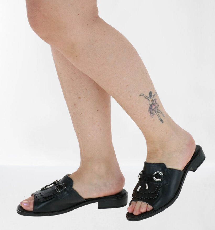 NeroGiardini Nu-pieds plates en Noir pour femmes (290222)