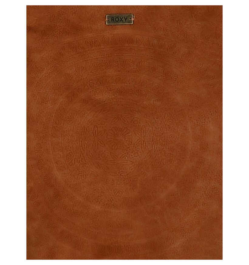 Cognac Schoudertas Roxy Desert Bloom in kunstleer (241018)