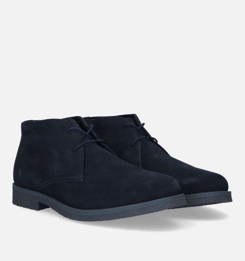 Geox Uomo Claudio Bruine Hoge Geklede Veterschoenen voor heren (328346)