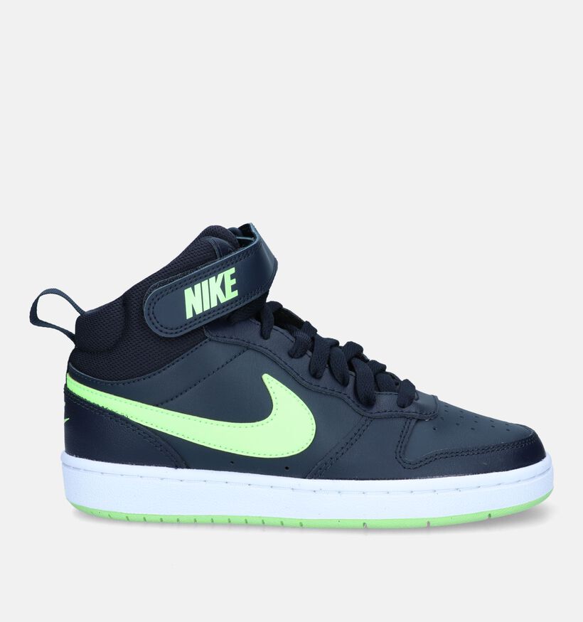 Nike Court Borough Mid 2 GS Blauwe Sneakers voor jongens, meisjes (332209)