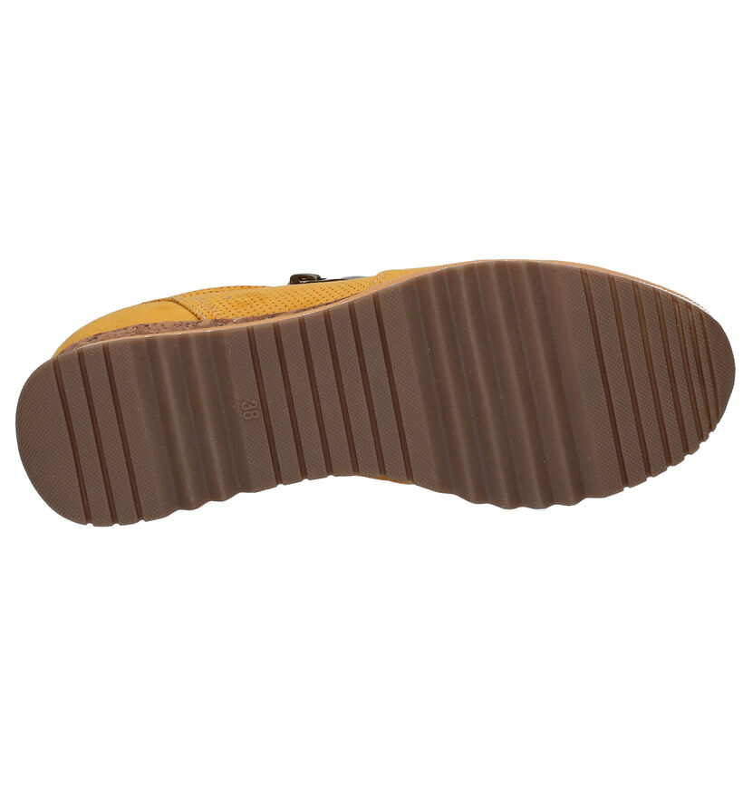 Marco Tozzi Chaussures à lacets en Jaune en simili cuir (277613)