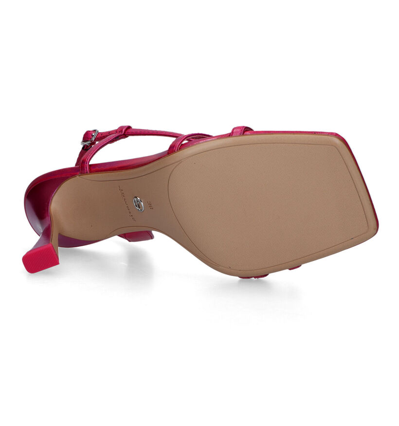 Tamaris Sandales à talons en Fuchsia pour femmes (322342)