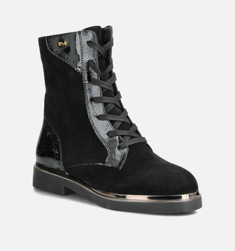 Nathan-Baume Boots à lacets en Noir pour femmes (363619) - pour semelles orthopédiques