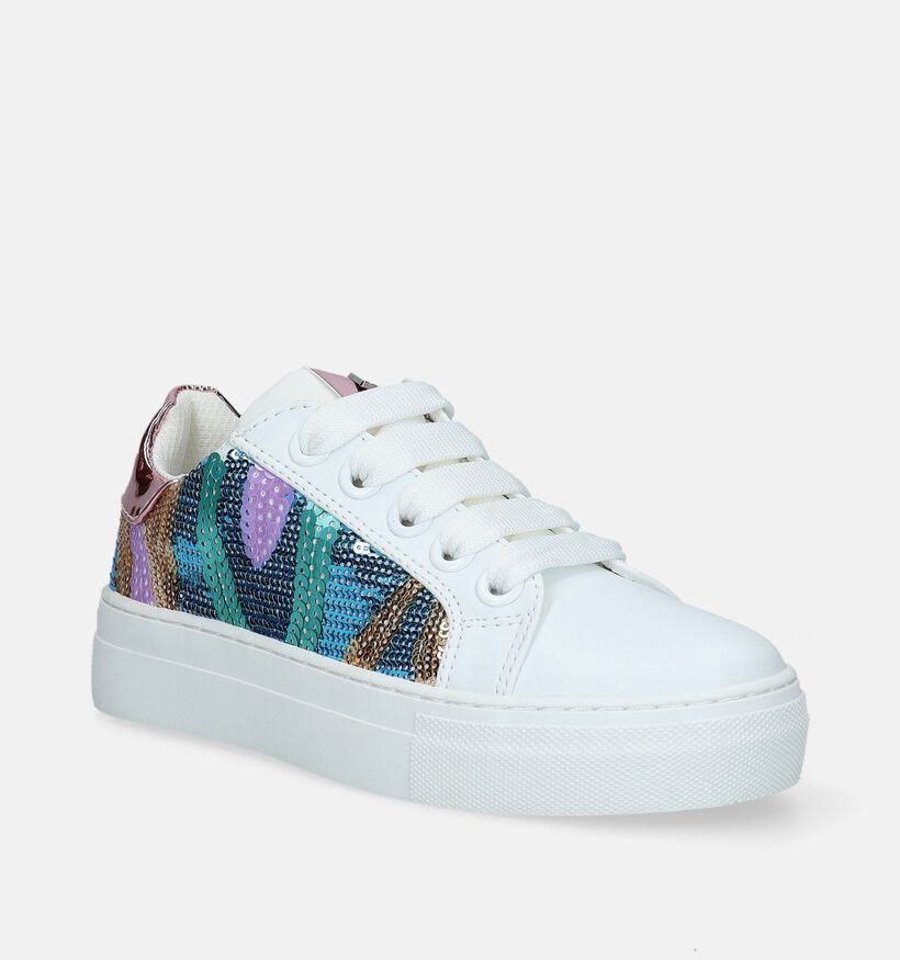 Asso Baskets basses en Blanc pour filles (338492)