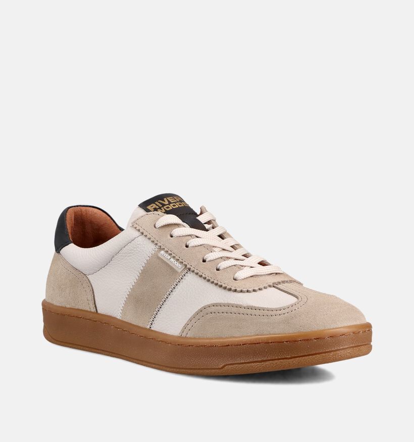 River Woods Daan Lichtbeige Veterschoenen voor heren (373393) - geschikt voor steunzolen