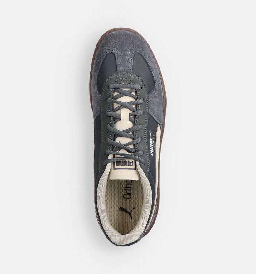 Puma Palermo Tongue Baskets en Gris pour hommes (359105) - pour semelles orthopédiques