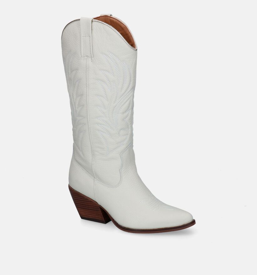 Shoecolate Bottes hautes en Blanc pour femmes (325141)