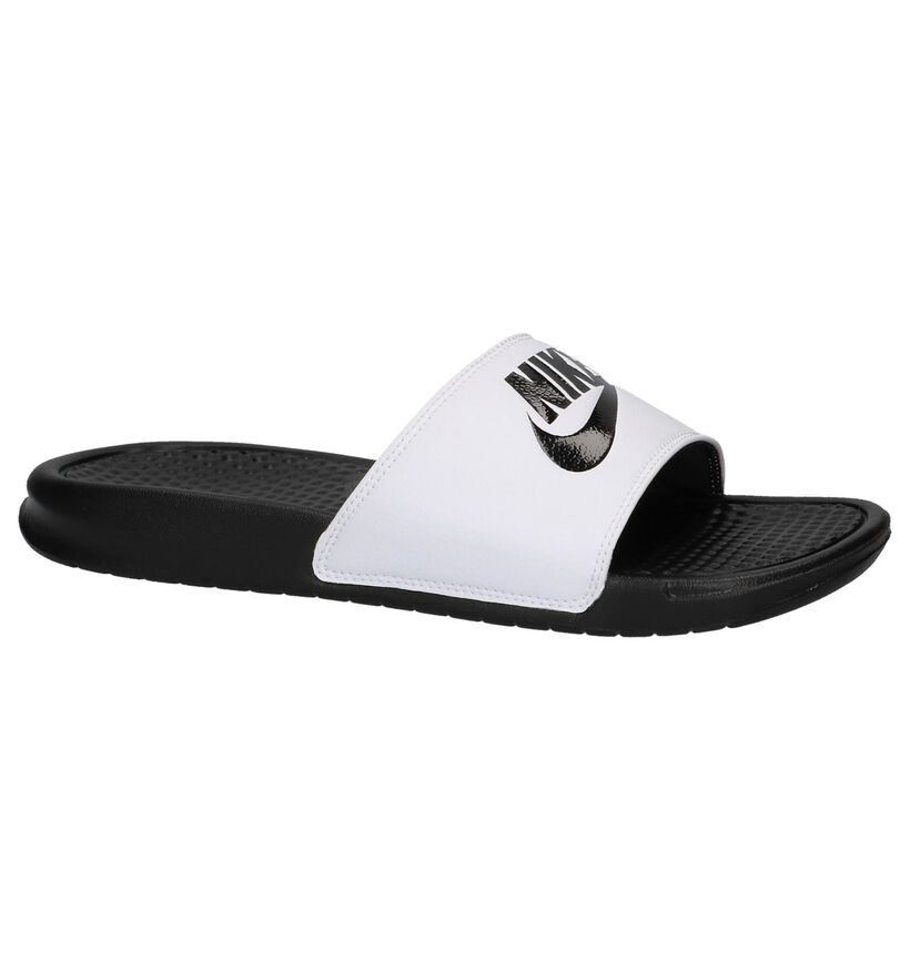 Nike Benassi JDI Witte Badslippers, , pdp