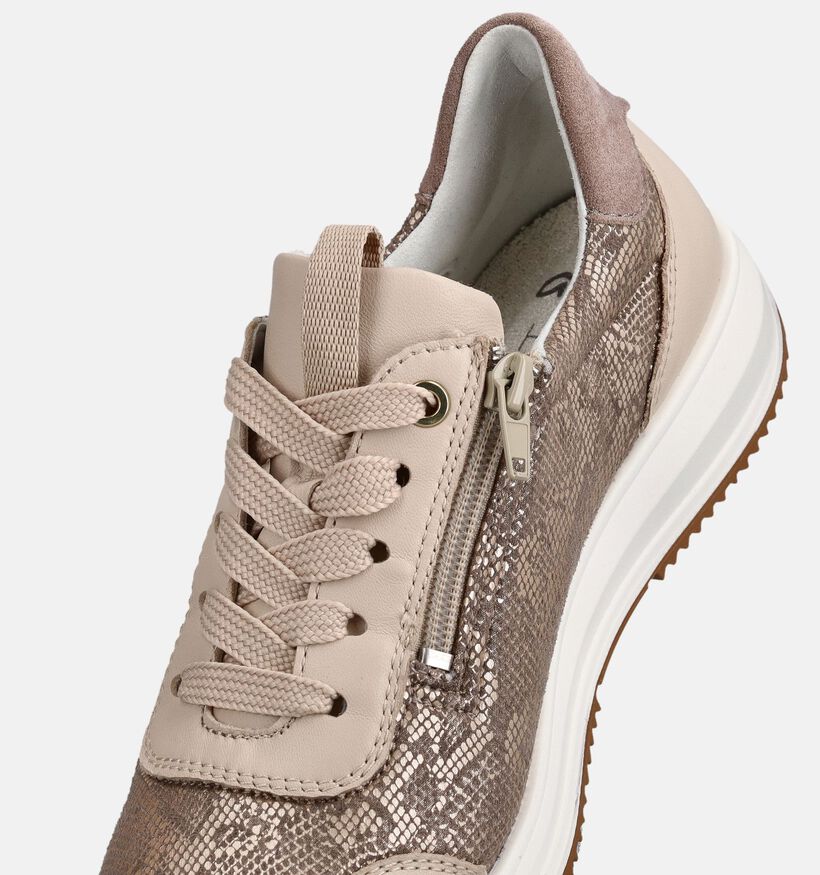 Ara Osaka 3.0 Beige Veterschoenen voor dames (370795) - geschikt voor steunzolen