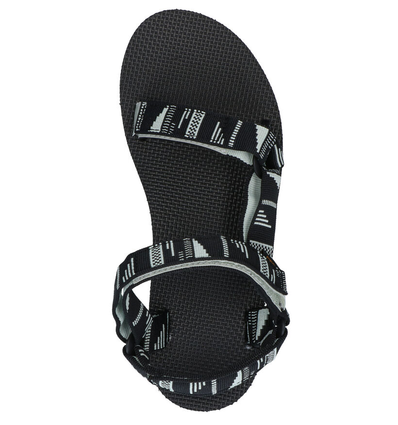 Teva Flatform Sandales en Beige en textile (276303)