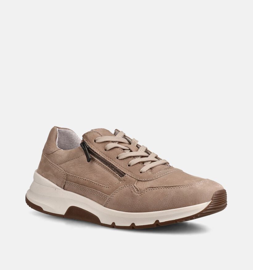Solemade James Taupe Rits-Veterschoenen voor heren (373517) - geschikt voor steunzolen