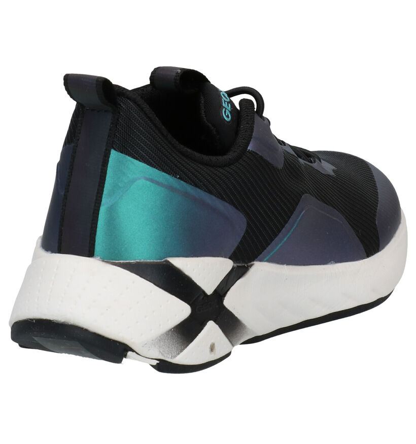 Geox Playkix Blauwe Sneakers voor jongens, meisjes (284101) - geschikt voor steunzolen