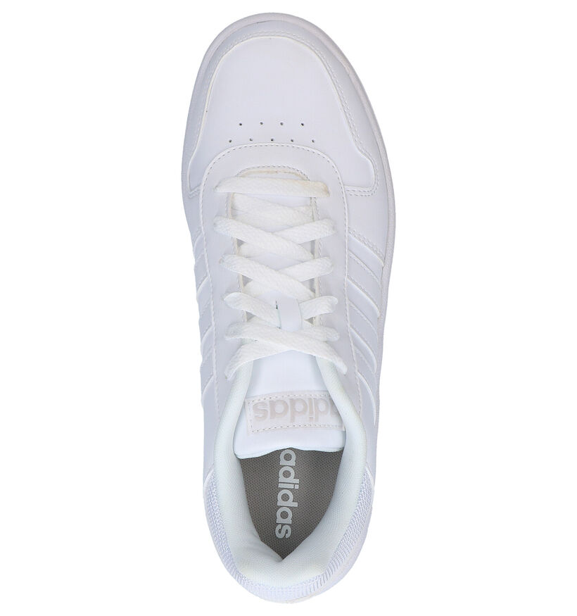 adidas Hoops 2.0 Baskets en Blanc en simili cuir (276427)