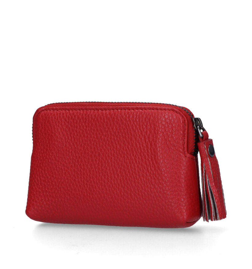 Euro-Leather Porte-monnaie en Rouge pour femmes (323956)