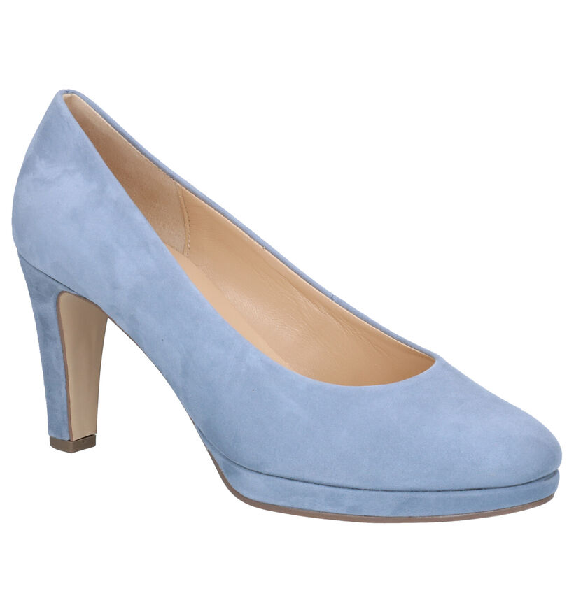 Gabor Soft & Smart Blauwe Pumps in daim (271658)