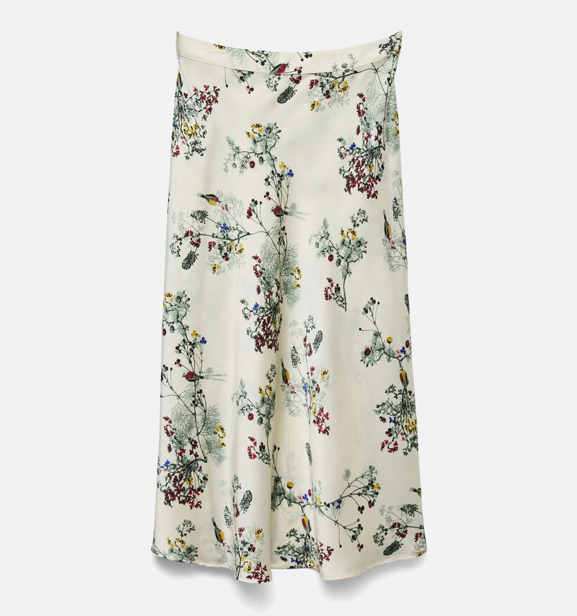 Vero Moda Gytte Witte Maxi Rok met Bloemen voor dames (368827)