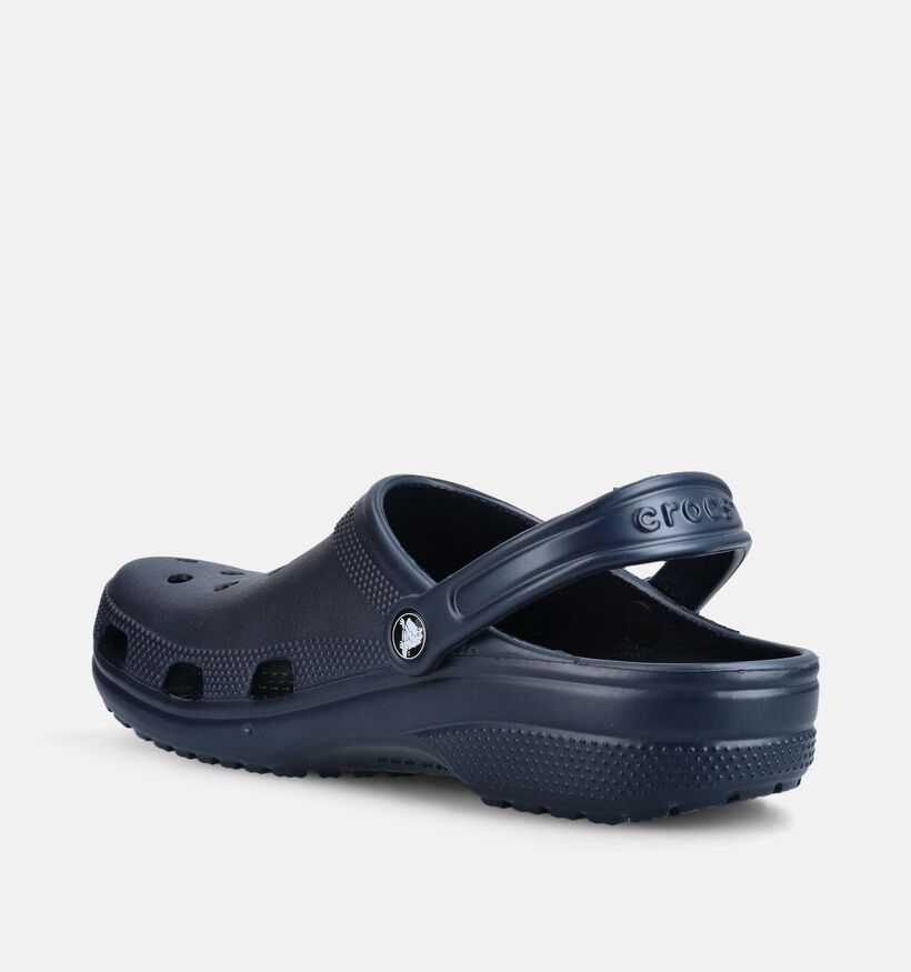 Crocs Classic Clog Claquettes en Bleu fonc&eacute; pour hommes (379710)