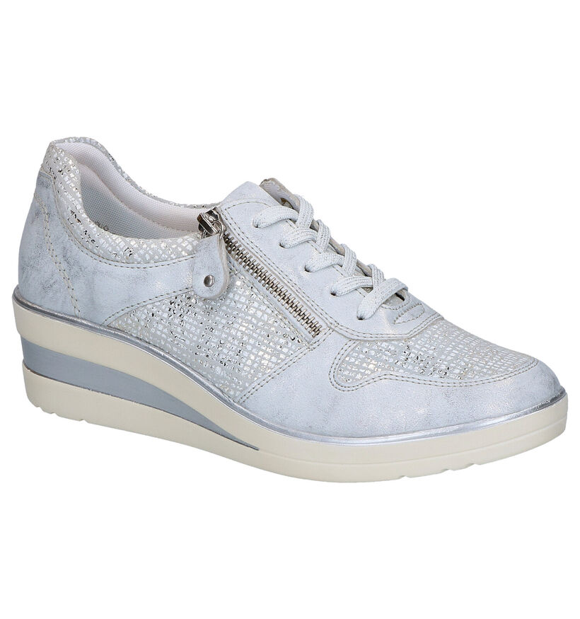 Remonte Baskets casual en Bleu foncé en daim (266872)