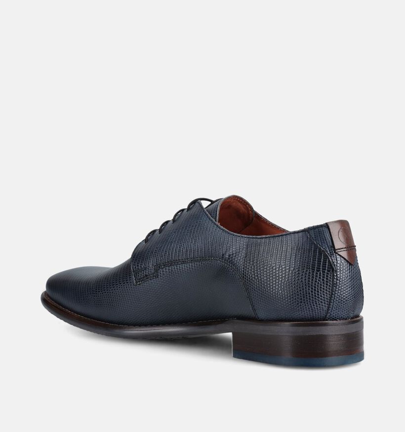 Ambiorix Jurassic Chaussures classiques en Bleu fonc&eacute; pour hommes (381999)
