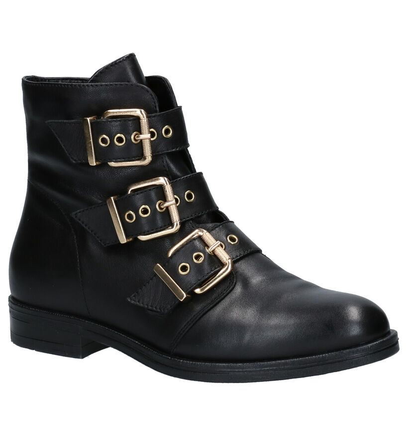 Hampton Bays 2 DAY Zwarte Boots in leer (253809)