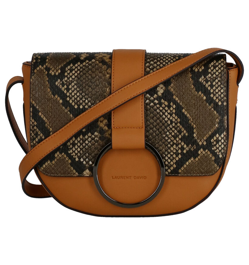 Laurent David Cavalaire Gele Crossbody Tas in kunstleer (259990)