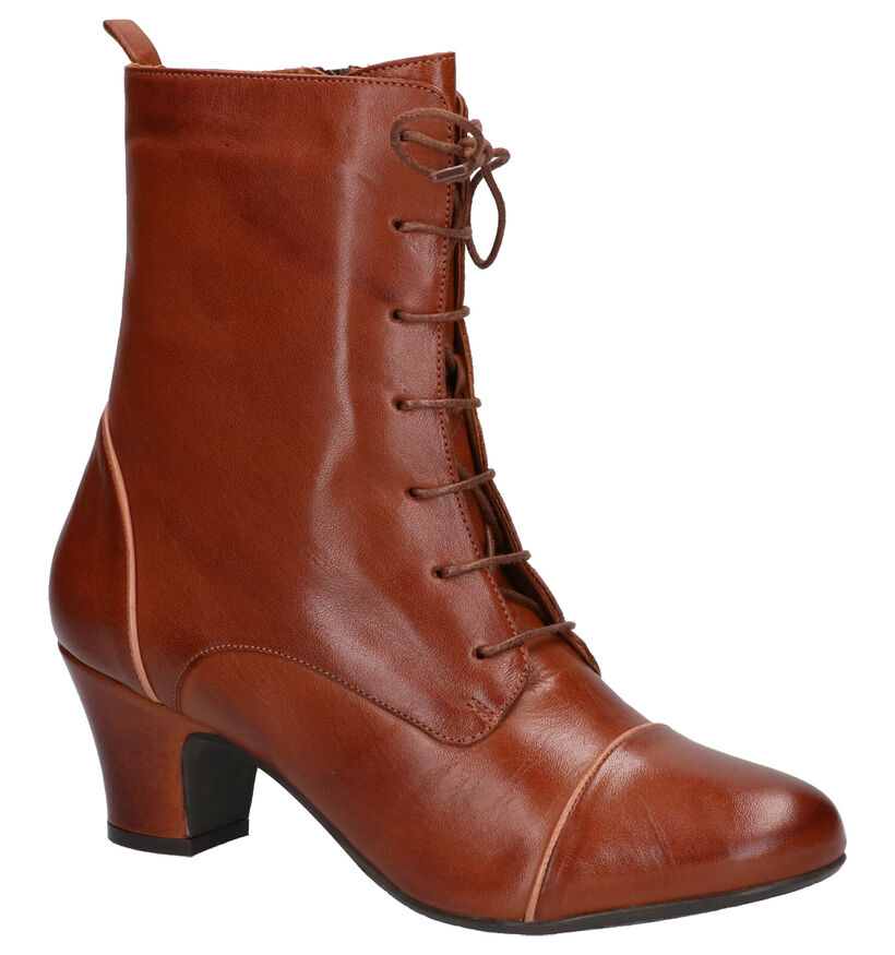 Miz Mooz Fabian Bottes 3/4 en Cognac en cuir (262686)