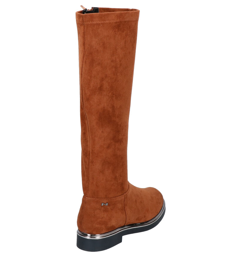 Nathan-Baume Bottes en Cognac en textile (262320)