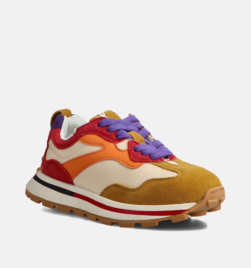 Milo & Mila Baskets basses en Marron pour filles (363495) - pour semelles orthopédiques