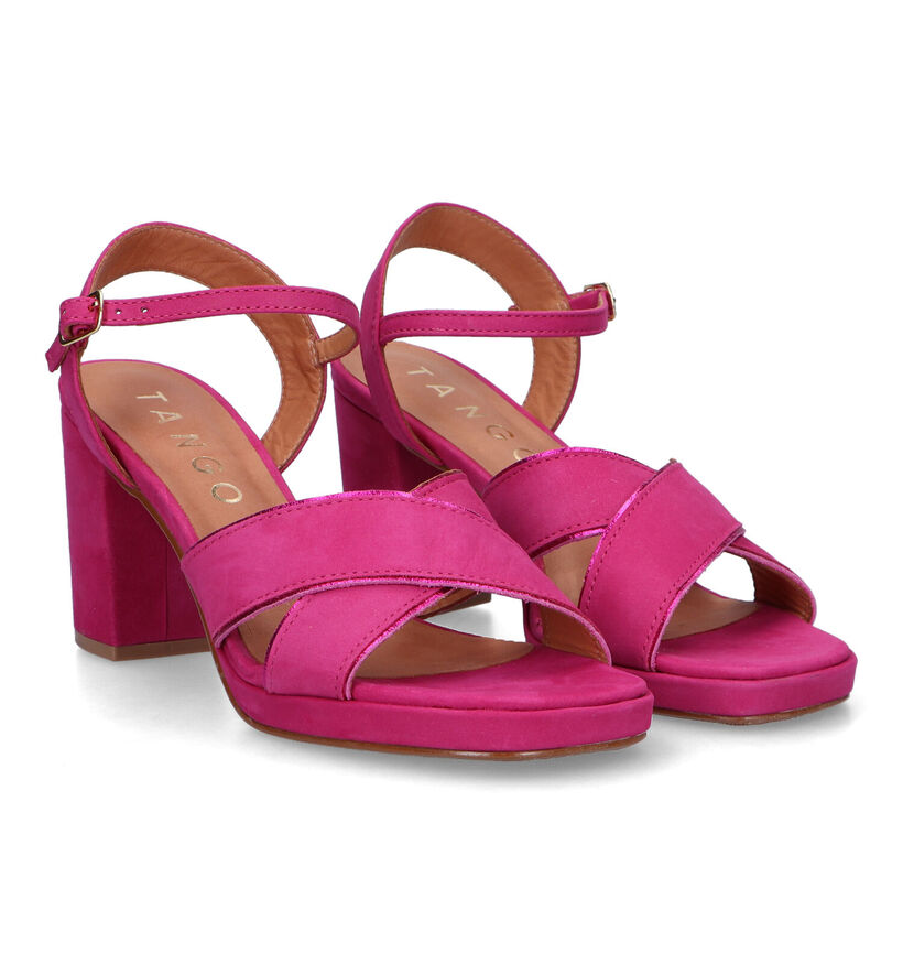 Tango Isla Sandales en Fuchsia pour femmes (322579)