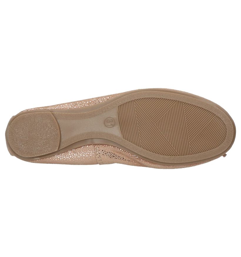 Marco Tozzi Ballerines en Rose saumon en cuir (214521)