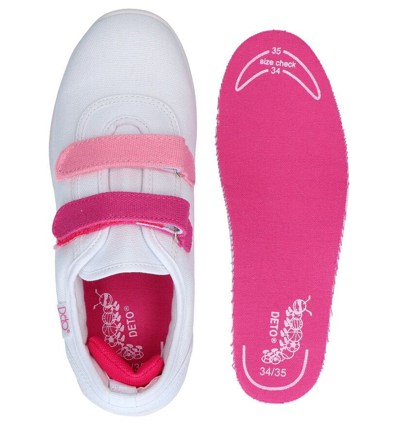 Deto Witte Sportschoenen voor meisjes (293554) - geschikt voor steunzolen