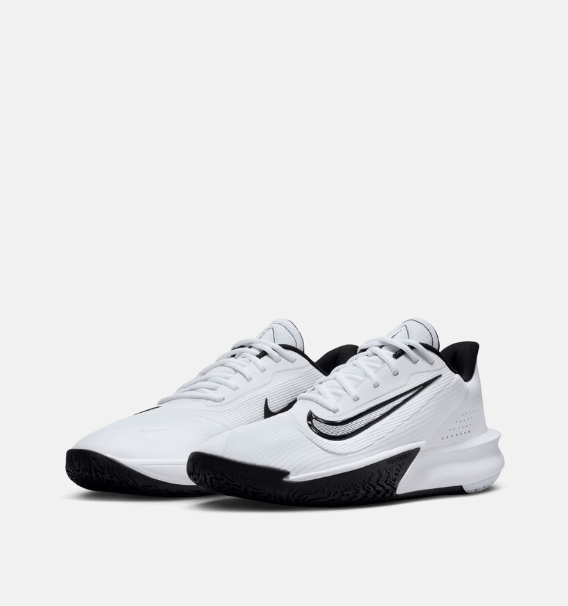 Nike Precision 7 Baskets en Blanc/Noir pour hommes (359814)