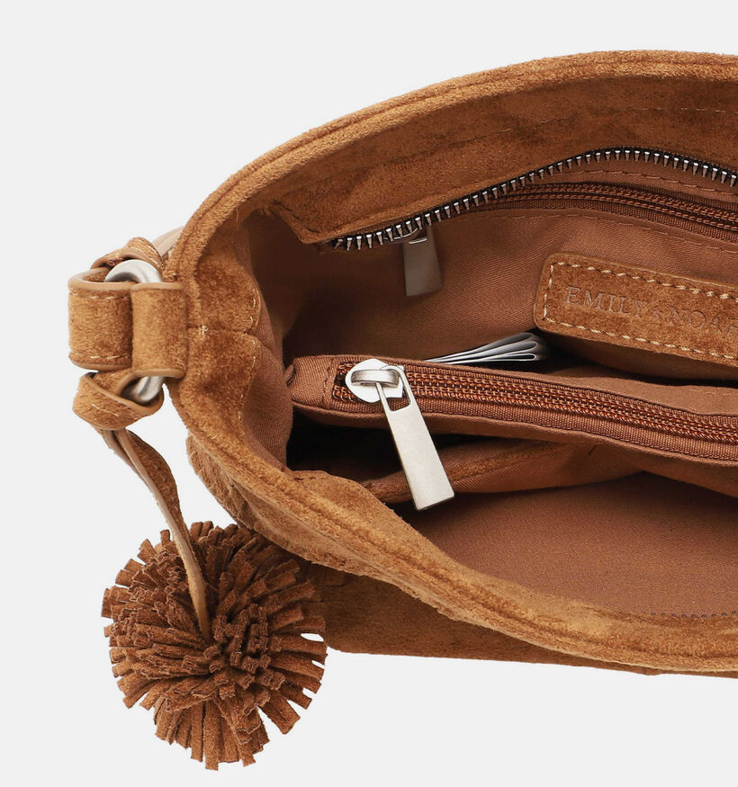 Emily & Noah Leanne Sac port&eacute; crois&eacute; en Cognac pour femmes (378867)