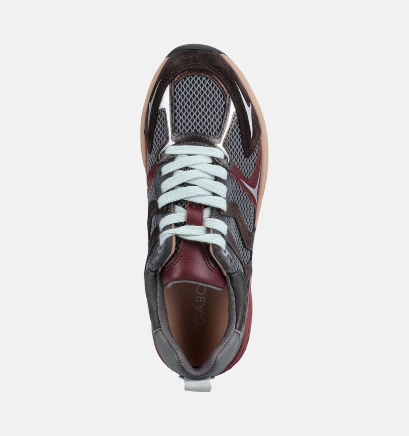 Gabor Comfort Donkergrijze Sneakers voor dames (376975) - geschikt voor steunzolen