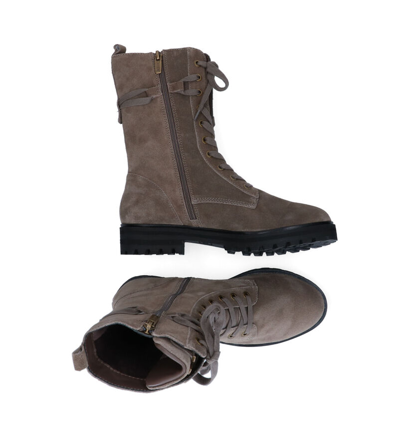 Mexx Hatty Bottines en Taupe pour femmes (296192) - pour semelles orthopédiques